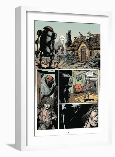 Zombies vs. Robots: Volume 1 - Comic Page with Panels-Val Mayerik-Framed Art Print