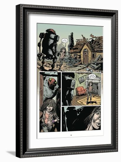 Zombies vs. Robots: Volume 1 - Comic Page with Panels-Val Mayerik-Framed Art Print