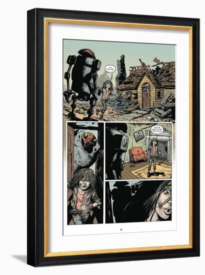 Zombies vs. Robots: Volume 1 - Comic Page with Panels-Val Mayerik-Framed Art Print