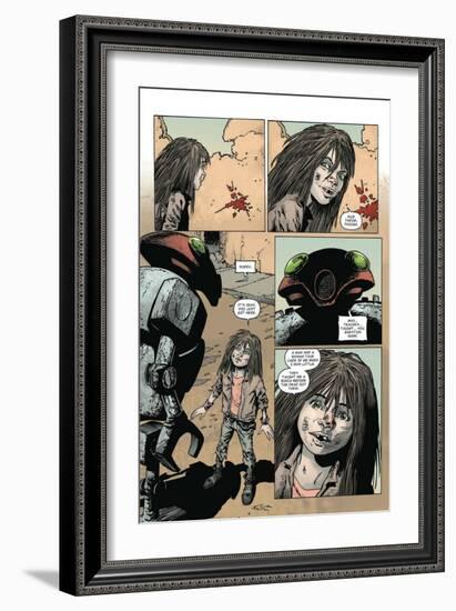 Zombies vs. Robots: Volume 1 - Comic Page with Panels-Val Mayerik-Framed Premium Giclee Print