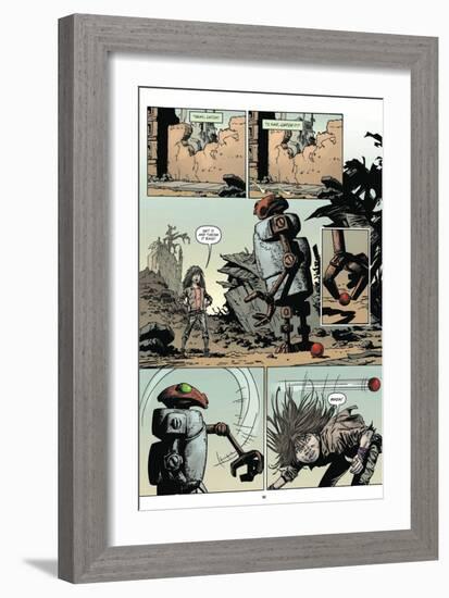 Zombies vs. Robots: Volume 1 - Comic Page with Panels-Val Mayerik-Framed Premium Giclee Print