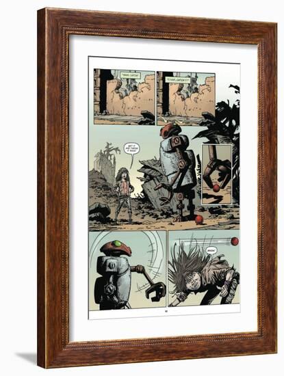 Zombies vs. Robots: Volume 1 - Comic Page with Panels-Val Mayerik-Framed Premium Giclee Print