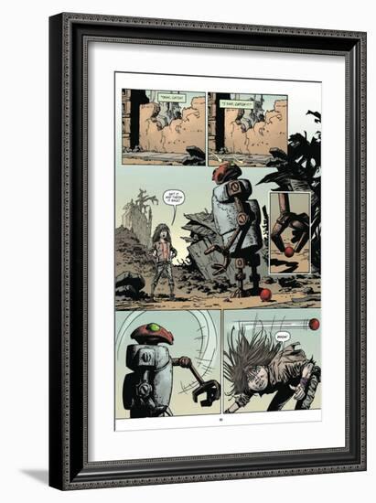 Zombies vs. Robots: Volume 1 - Comic Page with Panels-Val Mayerik-Framed Premium Giclee Print