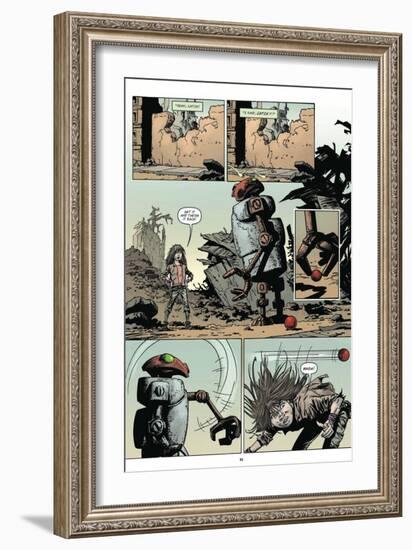 Zombies vs. Robots: Volume 1 - Comic Page with Panels-Val Mayerik-Framed Art Print