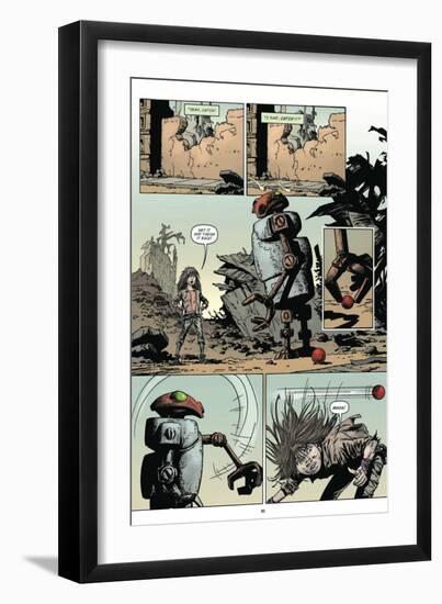 Zombies vs. Robots: Volume 1 - Comic Page with Panels-Val Mayerik-Framed Art Print