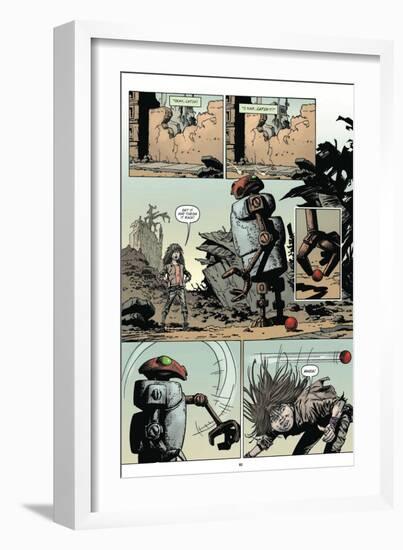 Zombies vs. Robots: Volume 1 - Comic Page with Panels-Val Mayerik-Framed Art Print