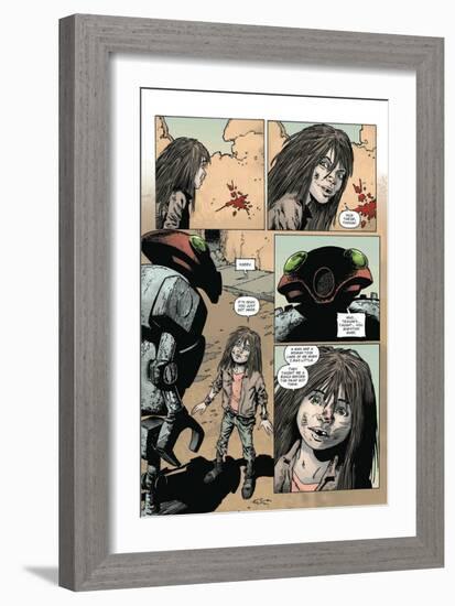 Zombies vs. Robots: Volume 1 - Comic Page with Panels-Val Mayerik-Framed Art Print