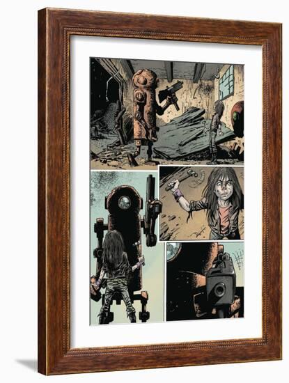 Zombies vs. Robots: Volume 1 - Comic Page with Panels-Val Mayerik-Framed Premium Giclee Print