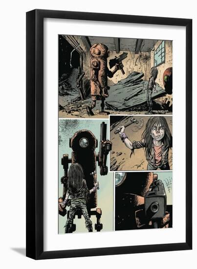 Zombies vs. Robots: Volume 1 - Comic Page with Panels-Val Mayerik-Framed Premium Giclee Print