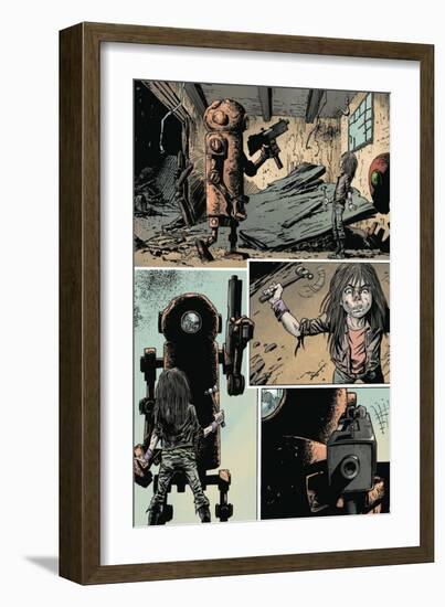 Zombies vs. Robots: Volume 1 - Comic Page with Panels-Val Mayerik-Framed Art Print