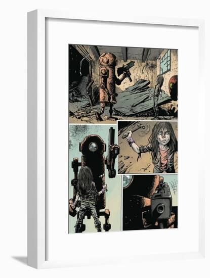 Zombies vs. Robots: Volume 1 - Comic Page with Panels-Val Mayerik-Framed Art Print