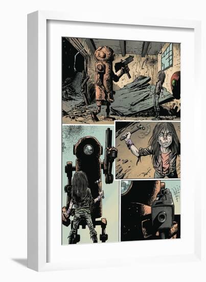 Zombies vs. Robots: Volume 1 - Comic Page with Panels-Val Mayerik-Framed Art Print