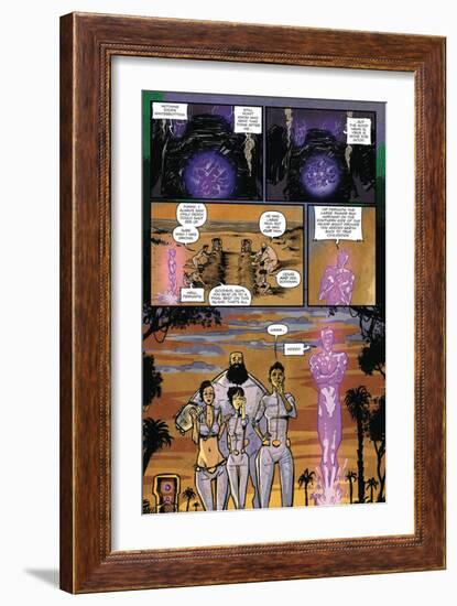 Zombies vs. Robots: Volume 1 - Comic Page with Panels-Anthony Diecidue-Framed Premium Giclee Print