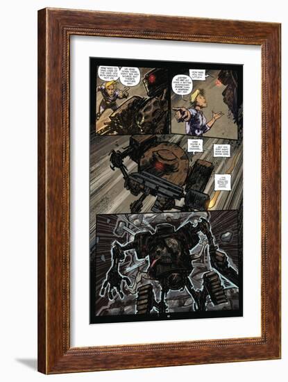 Zombies vs. Robots: Volume 1 - Comic Page with Panels-Anthony Diecidue-Framed Premium Giclee Print