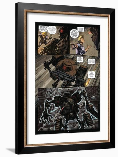 Zombies vs. Robots: Volume 1 - Comic Page with Panels-Anthony Diecidue-Framed Premium Giclee Print