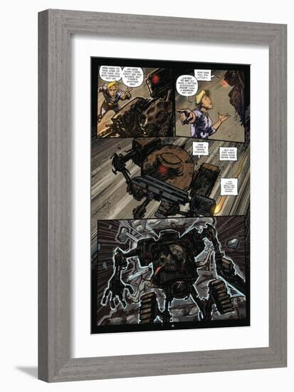 Zombies vs. Robots: Volume 1 - Comic Page with Panels-Anthony Diecidue-Framed Art Print