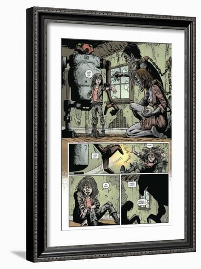 Zombies vs. Robots: Volume 1 - Comic Page with Panels-Val Mayerik-Framed Premium Giclee Print