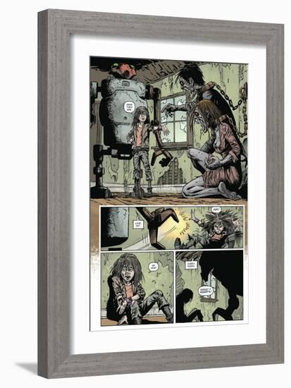 Zombies vs. Robots: Volume 1 - Comic Page with Panels-Val Mayerik-Framed Art Print