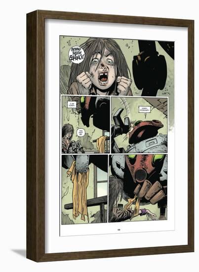 Zombies vs. Robots: Volume 1 - Comic Page with Panels-Val Mayerik-Framed Art Print