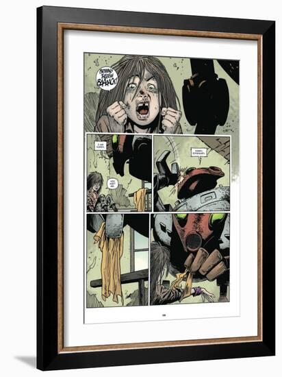 Zombies vs. Robots: Volume 1 - Comic Page with Panels-Val Mayerik-Framed Art Print