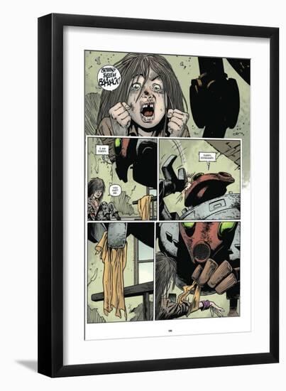 Zombies vs. Robots: Volume 1 - Comic Page with Panels-Val Mayerik-Framed Art Print