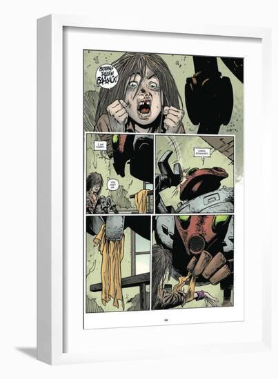 Zombies vs. Robots: Volume 1 - Comic Page with Panels-Val Mayerik-Framed Art Print