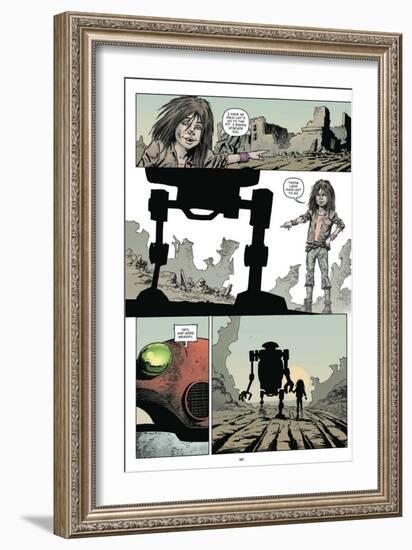 Zombies vs. Robots: Volume 1 - Comic Page with Panels-Val Mayerik-Framed Premium Giclee Print