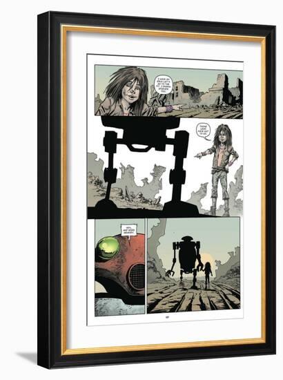 Zombies vs. Robots: Volume 1 - Comic Page with Panels-Val Mayerik-Framed Premium Giclee Print