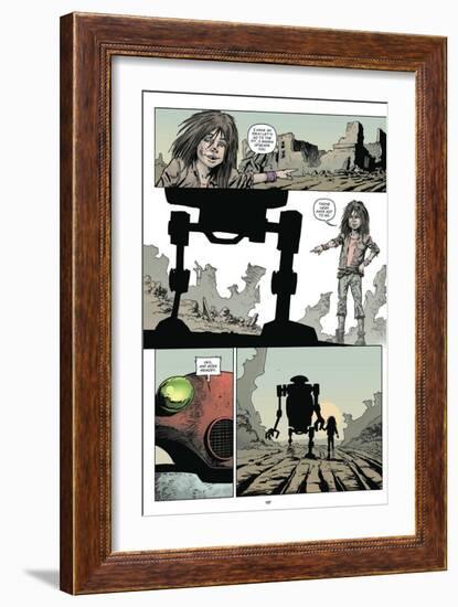 Zombies vs. Robots: Volume 1 - Comic Page with Panels-Val Mayerik-Framed Art Print