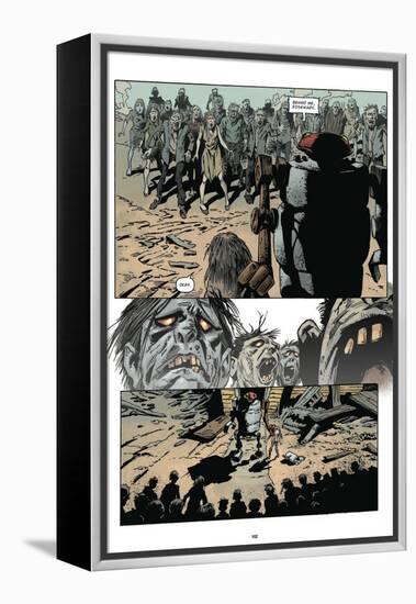 Zombies vs. Robots: Volume 1 - Comic Page with Panels-Val Mayerik-Framed Stretched Canvas