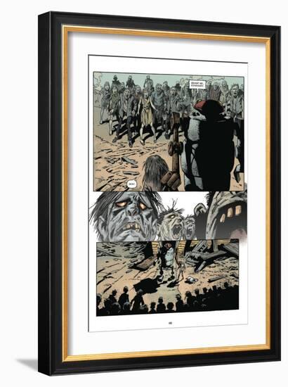 Zombies vs. Robots: Volume 1 - Comic Page with Panels-Val Mayerik-Framed Premium Giclee Print