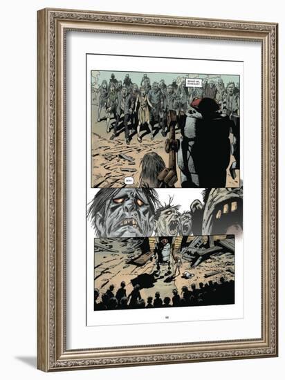 Zombies vs. Robots: Volume 1 - Comic Page with Panels-Val Mayerik-Framed Art Print