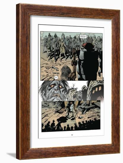 Zombies vs. Robots: Volume 1 - Comic Page with Panels-Val Mayerik-Framed Art Print