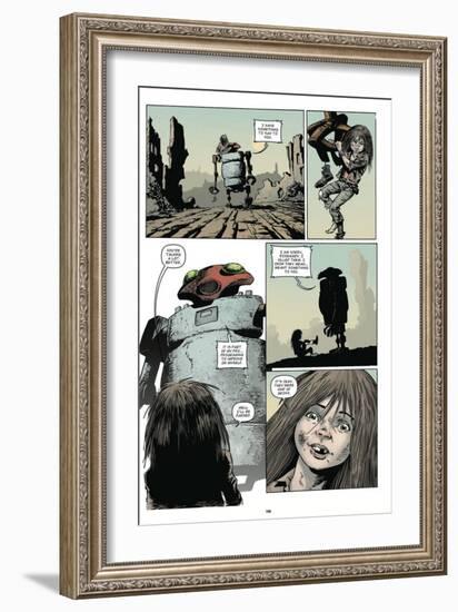 Zombies vs. Robots: Volume 1 - Comic Page with Panels-Val Mayerik-Framed Art Print