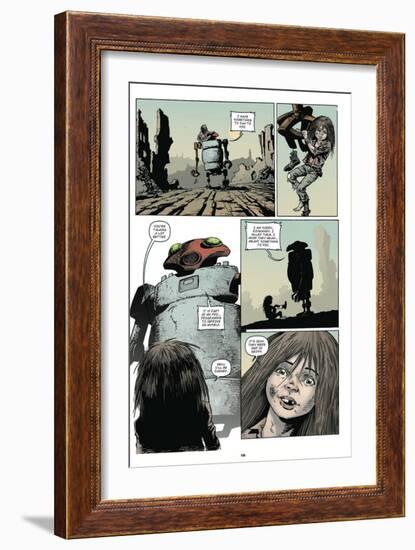 Zombies vs. Robots: Volume 1 - Comic Page with Panels-Val Mayerik-Framed Art Print