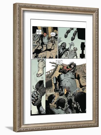 Zombies vs. Robots: Volume 1 - Comic Page with Panels-Val Mayerik-Framed Premium Giclee Print