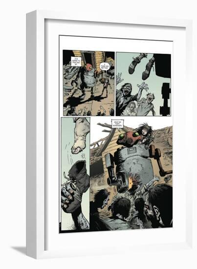 Zombies vs. Robots: Volume 1 - Comic Page with Panels-Val Mayerik-Framed Premium Giclee Print