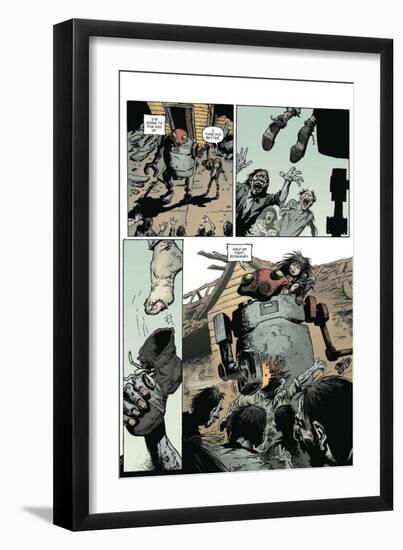 Zombies vs. Robots: Volume 1 - Comic Page with Panels-Val Mayerik-Framed Art Print