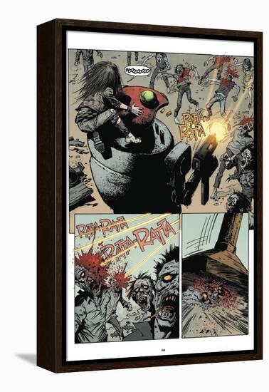 Zombies vs. Robots: Volume 1 - Comic Page with Panels-Val Mayerik-Framed Stretched Canvas