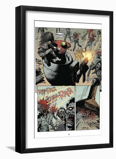 Zombies vs. Robots: Volume 1 - Comic Page with Panels-Val Mayerik-Framed Art Print