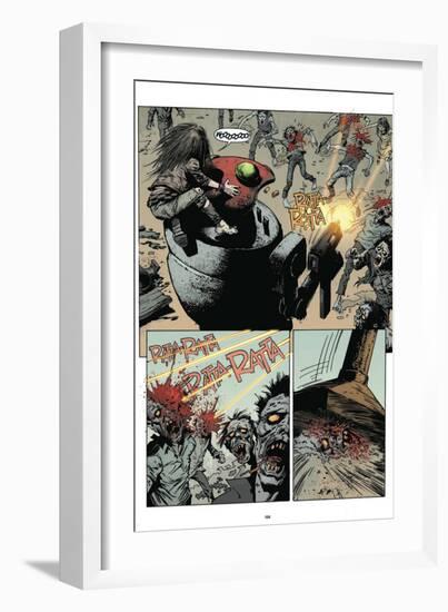 Zombies vs. Robots: Volume 1 - Comic Page with Panels-Val Mayerik-Framed Art Print