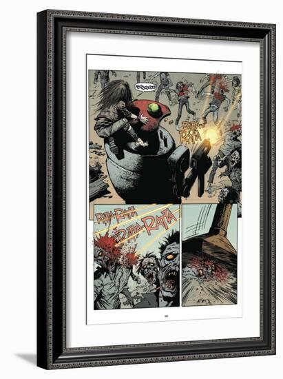 Zombies vs. Robots: Volume 1 - Comic Page with Panels-Val Mayerik-Framed Art Print