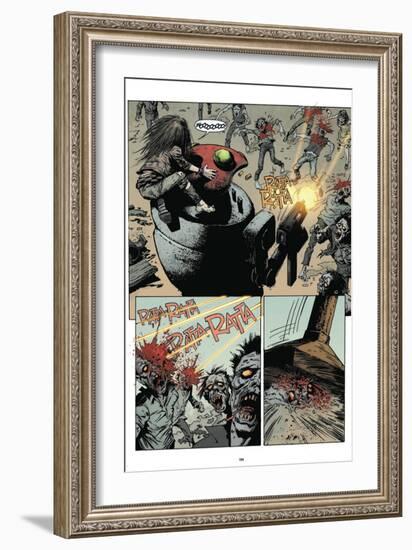 Zombies vs. Robots: Volume 1 - Comic Page with Panels-Val Mayerik-Framed Premium Giclee Print