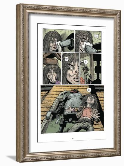 Zombies vs. Robots: Volume 1 - Comic Page with Panels-Val Mayerik-Framed Premium Giclee Print