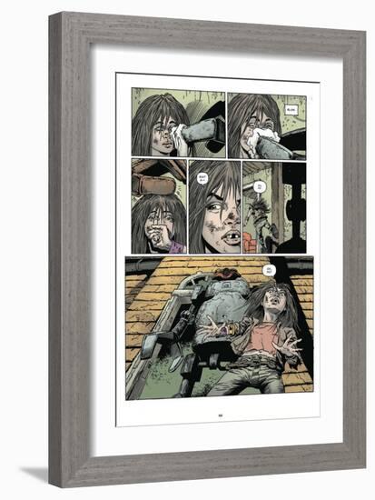 Zombies vs. Robots: Volume 1 - Comic Page with Panels-Val Mayerik-Framed Premium Giclee Print