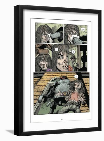 Zombies vs. Robots: Volume 1 - Comic Page with Panels-Val Mayerik-Framed Premium Giclee Print