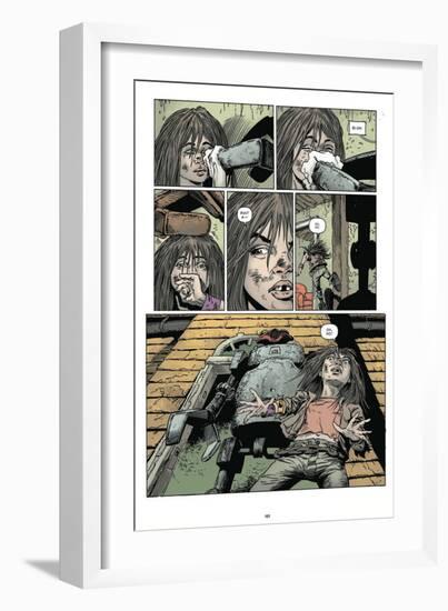 Zombies vs. Robots: Volume 1 - Comic Page with Panels-Val Mayerik-Framed Premium Giclee Print