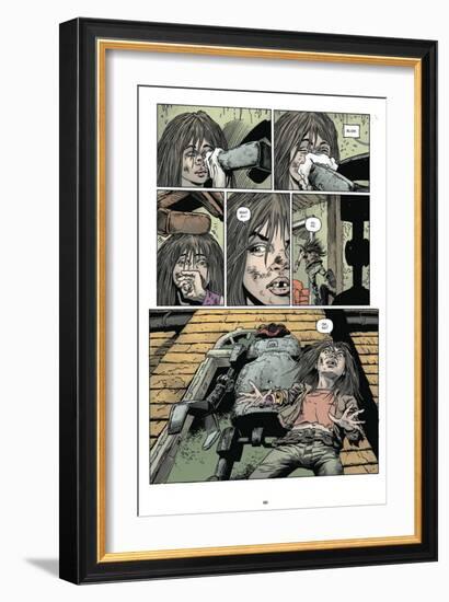 Zombies vs. Robots: Volume 1 - Comic Page with Panels-Val Mayerik-Framed Art Print