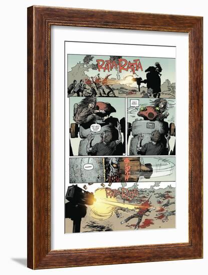 Zombies vs. Robots: Volume 1 - Comic Page with Panels-Val Mayerik-Framed Art Print