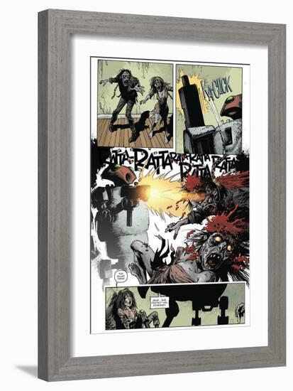 Zombies vs. Robots: Volume 1 - Comic Page with Panels-Val Mayerik-Framed Premium Giclee Print